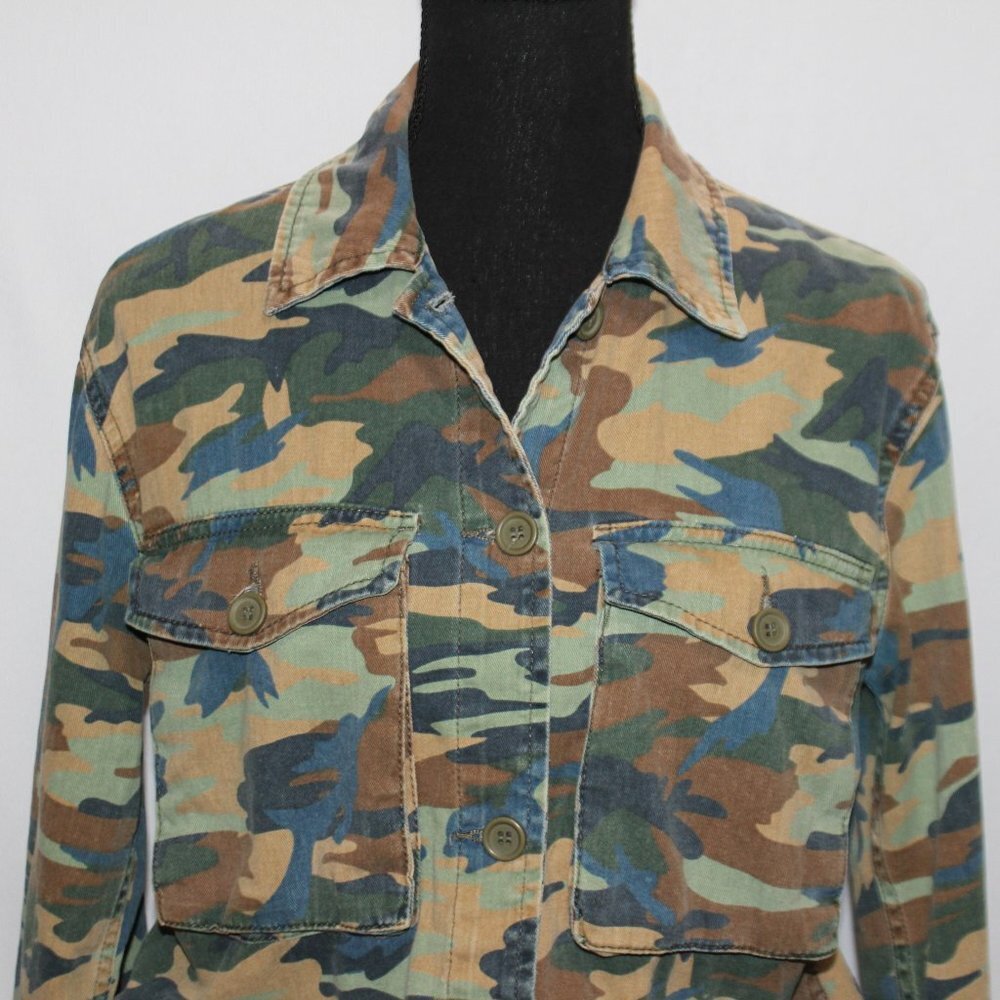 Topshop Camouflage Fatigue Style Jacket - Picture 2 of 14